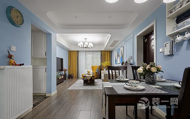 广州碧桂园凤凰城134平两室两厅美式风格装修