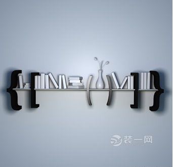 广州装修网创意书架设计效果图