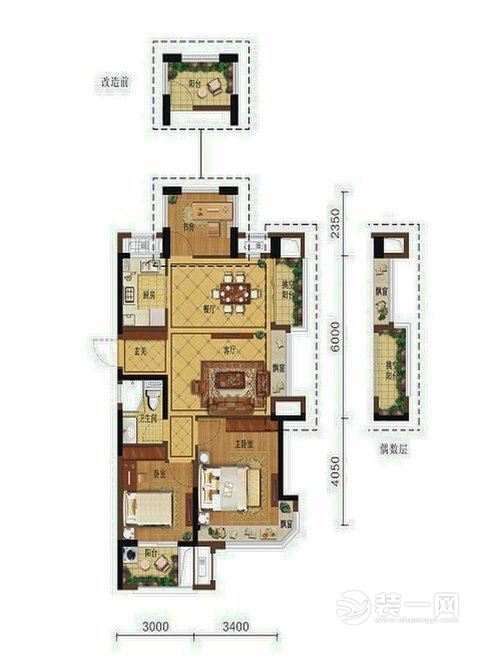 广州装饰公司分享广州天工大厦106平米现代简约风格装修效果图