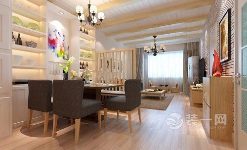广州云东小区二手房装修设计 6万全包66平米简约风