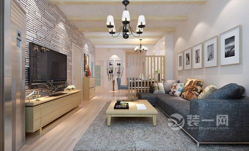 广州云东小区二手房装修设计 6万全包66平米简约风