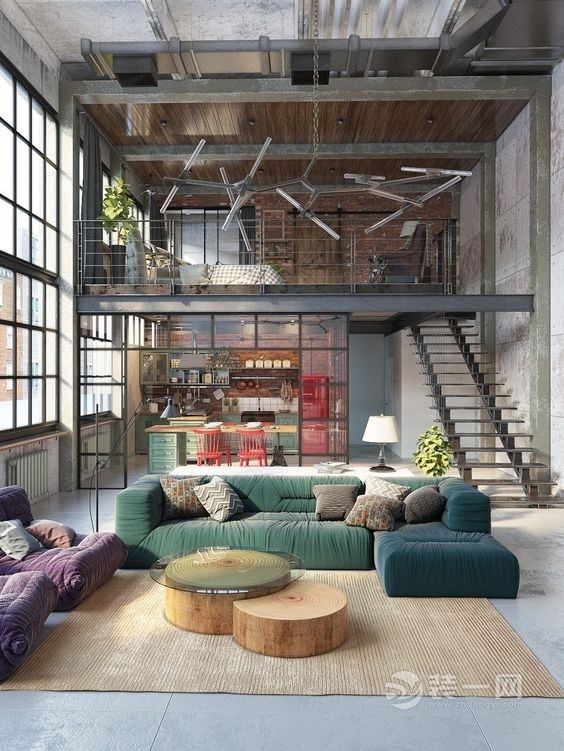loft公寓装修设计实景图