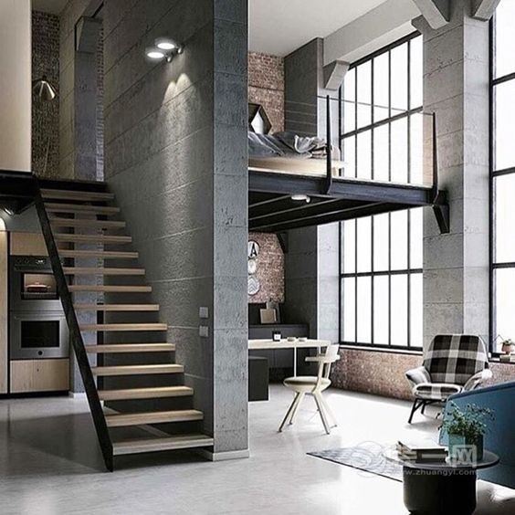 loft公寓装修设计实景图