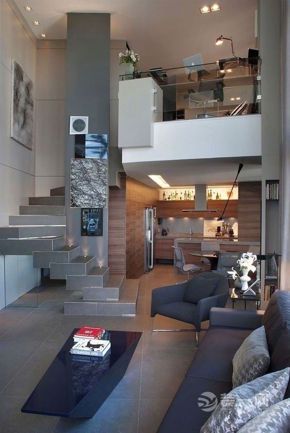 loft公寓装修设计实景图