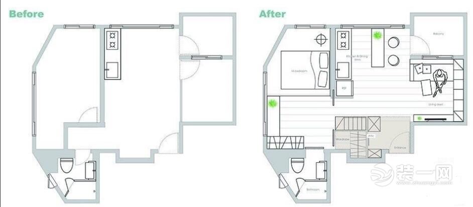 loft公寓装修效果图